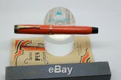 NOS PARKER DUOFOLD SR Fountain Pen Big Red Streamlined UNUSED box papers BIG nib