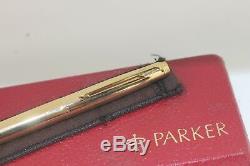 NOS Parker 75 PRESIDENTIAL Fountain Pen 14K SOLID GOLD Boxed 14K Med nib