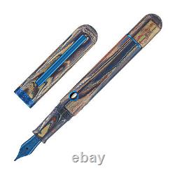 Nahvalur Nautilus Fountain Pen in The Blue Ringed Medium Point NEW in Box
