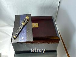 Namiki Jubilaeum AD 2000 Lattice Ruthenium Fountain Pen 18K Med Nib Boxed NEW