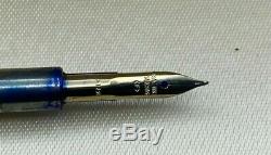 Namiki Vanishing Point Fountain Pen BURGUNDY FACETED 14K fine Nib Mint Boxed