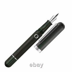Narwhal Nautilus Fountain Pen in Chelonia Green Double Broad Point -NEW in Box