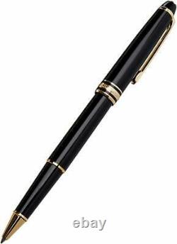 New Authentic Montblanc Meisterstuck Classique Gold Rollerball Pen in box