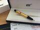 New Box Montblanc Boheme Gold Plated Rouge Ruby Ballpoint Pen Bp 5814 Solitaire