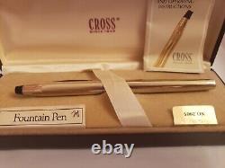 New Cross Fountain Pen Model 2805 14K 585 NIB new in box with refills paperwork