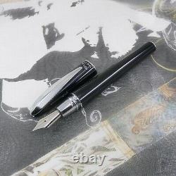 New In Box Jaguar Concept Black Lacquer CT Fountain Pen Medium Nib