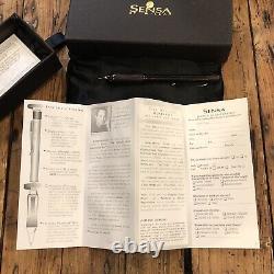 New In Box Original Sensa Pen Gunmetal Black Made USA Hard Box With Cushion