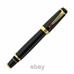 New Montblanc Boheme Rouge Red Ruby Black/Gold Rollerball Cap Pen BOX