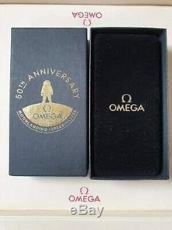 New Omega Speedmaster 50th Anniversary Fisher Space Pen Boxed Collectable