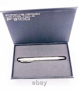 New Porsche Design Ballpoint Pen Tec Flex Silver Color With Box Free Shipping