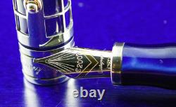 New in Box Montegrappa Euro 2002 Limited Edition Sterling Silver Fountain Pen