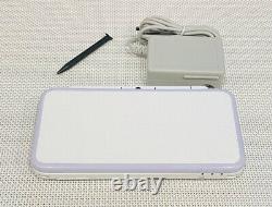 Nintendo New 2DS XL LL White Lavender Game Console No Box with Charger Touch Pen