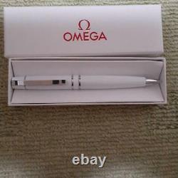 OMEGA Ballpoint Pen Matte White with Package Box Giveaway Not For Sale Novelty