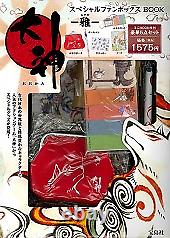 Okami Special Fan Box MIYABI Unopened Amaterasu Book Pen Notebook Mini pouch