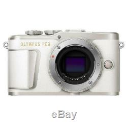 Olympus PEN E-PL9 16.1MP Mirrorless Camera Body, Pearl White Open Box