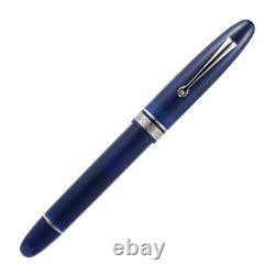 Omas Ogiva Fountain Pen in Blu with Silver Trim Medium Point NEW in Box