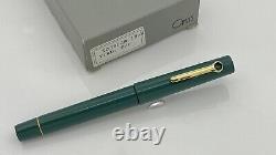 Omas Tokyo Fountain Pen Viridian Green 18k Fine Nib Mint in box