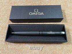 Omega Ballpoint Pen Black Box Novelty For Watch Rare New Original Gift Japan