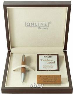 Online Timeless Kauri Wood Set, Ballpoint Pen, New in Original Box