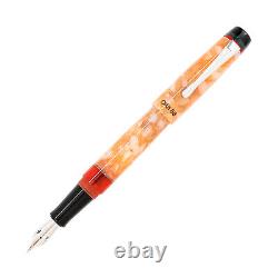 Opus 88 Demonstrator Fountain Pen in Minty Orange Broad NEW in original box