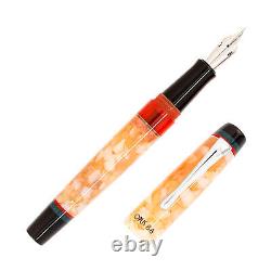 Opus 88 Demonstrator Fountain Pen in Minty Orange Extra Fine NEW in Box