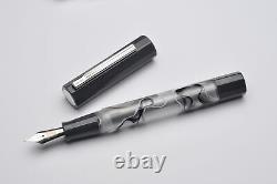 Opus 88 FLOW Fountain Pen in Gray 2.3mm Stub Nib NEW in Original Box