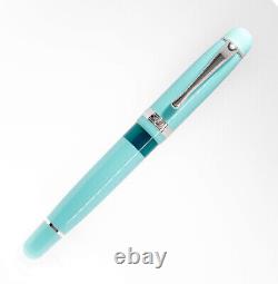 Opus 88 JAZZ Color Fountain Pen in Solid Light Blue 1.5mm Stub Nib -NEW in Box