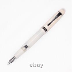 Opus 88 JAZZ Color Fountain Pen in Solid White 1.5mm Stub Nib -NEW in Box