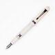 Opus 88 Jazz Color Fountain Pen In Solid White 1.5mm Stub Nib -new In Box