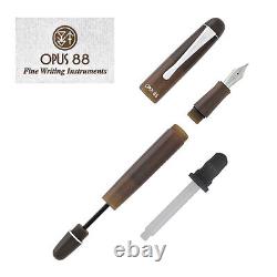 Opus 88 Picnic Fountain Pen in Brown Fine Point NEW in Original Box