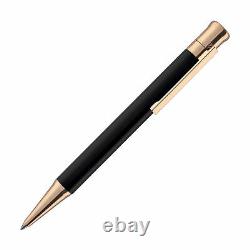 Otto Hutt Design 04 Ballpoint Pen in Black with Rose Gold Trim NEW in Box