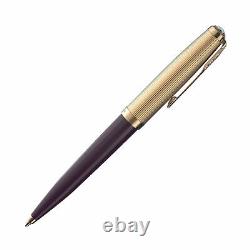 Parker 51 Ballpoint Pen in Plum with Gold Trim NEW in Original Box