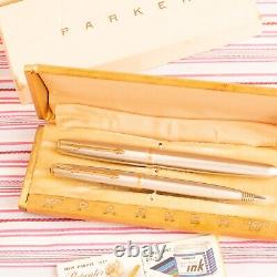 Parker 51 Flighter Fountain Pen Pencil Box-Set New Old Stock