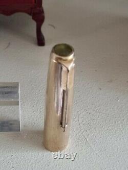 Parker 51 Fountain Pen. Green with 14ct gold nib, rolled gold cap. Original box