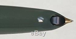 Parker 51 Uninked Aerometric Navy Grey Chalk Marks Lustaloy Cap Box Mint