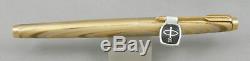 Parker 75 18kt Gold Filled Rainbow Fountain Pen in Box 1970's Mint, Unused