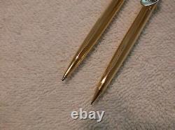 Parker 75 Classic Imperial 22k Gold Ballpoint Pen &. 9mm Pencil New In Box USA