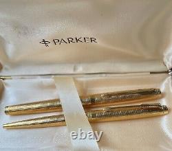 Parker 75 Fountain Pen & Ball Pen New Old Stock Converter Box MINT