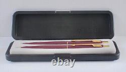 Parker Classic Burgundy & Gold Ballpoint Pen / New In Box / Made In USA / 68032