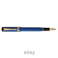 Parker Duofold Fountain Pen Blue Lapis Fine Pt New In Box Old Style Lapis