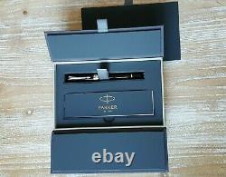 Parker Duofold International Palladium Trim Fountain Pen M Nib New in Box