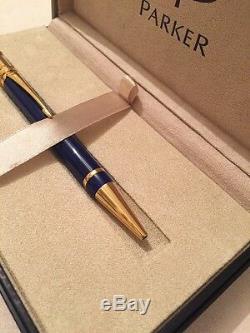 Parker Duofold Lapis Lazuli Historical Gt Ballpoint Pen-france-gift Box-new