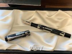 Parker Duofold Mosaic Black PT Centennial Fountain pen Unused and Boxed M