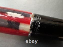 Parker Duofold Special Edition Red Mosaic PT Rollerball Pen Boxed UK