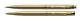 Parker Insignia 14k Dimonite Gold Ballpoint Pen & Pencil Set New In Box