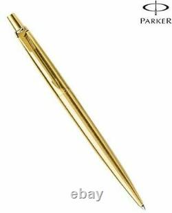 Parker Jotter Gold Ballpoint Pen Gt Blue Ink With A Gift Box