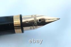 Parker Premier Fountain Pen 18K & Ballpoint Pen Set Silver Argent New In Box