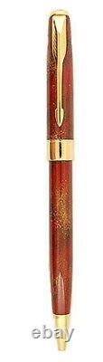 Parker Sonnet Ballpoint Pen Chinese Lacquer Red New In Box Blue Ink