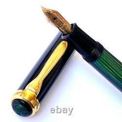 Pelikan 400 Black/green Fountain Pen M Nib Box