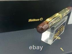 Pelikan M101N Fountain Pen Tortoise Shell 14K Fine Nib NEW Boxed